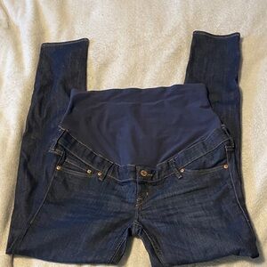 Comfortable Navy Maternity Jeggings